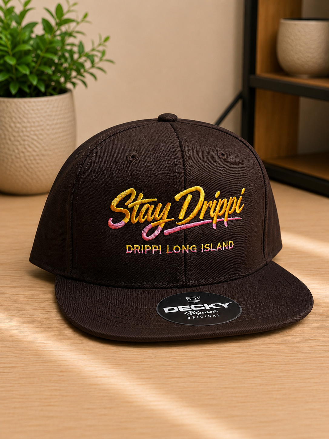 KIDS "Stay Drippi" Embroidered Flat Bill Hat