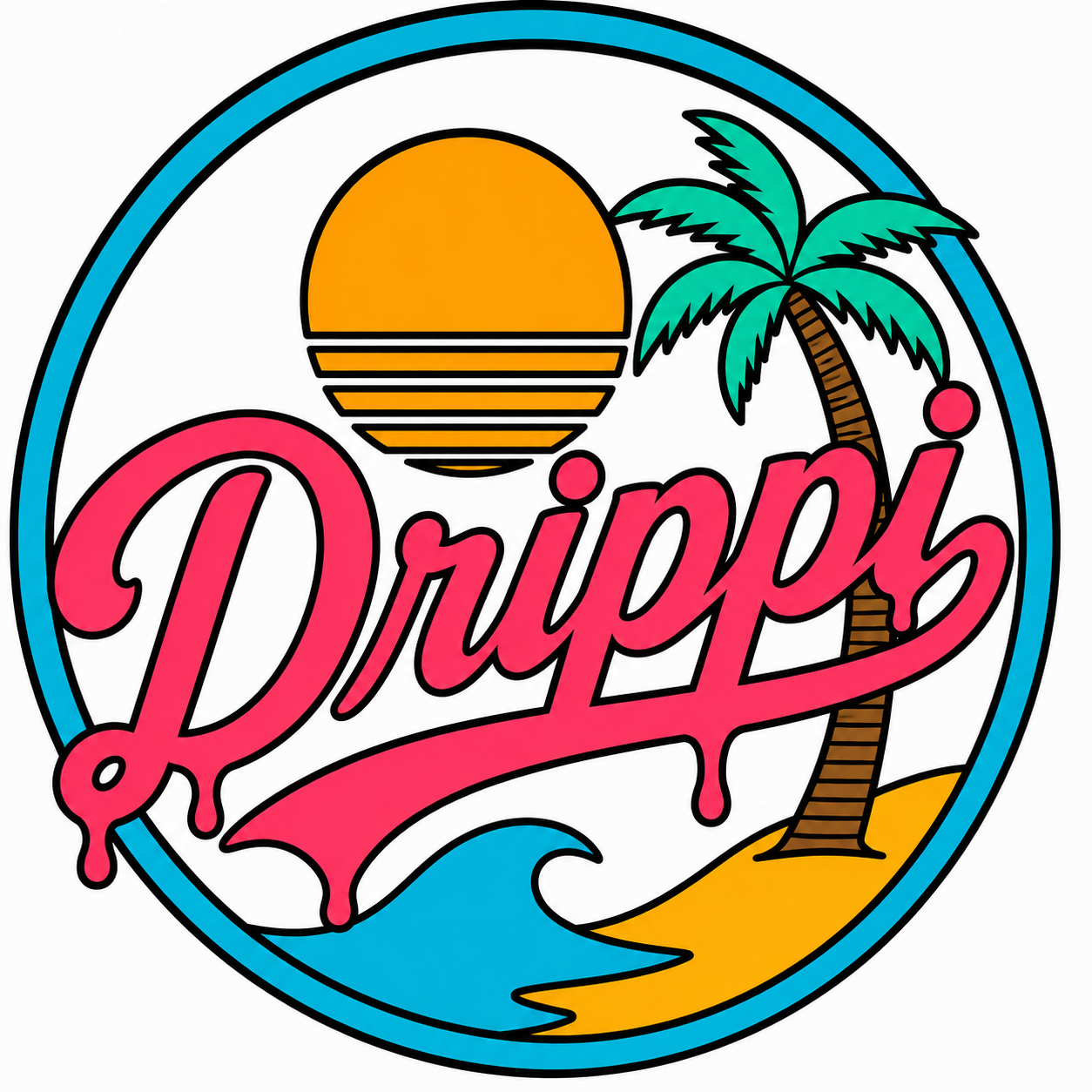 Coastal Drip Sticker