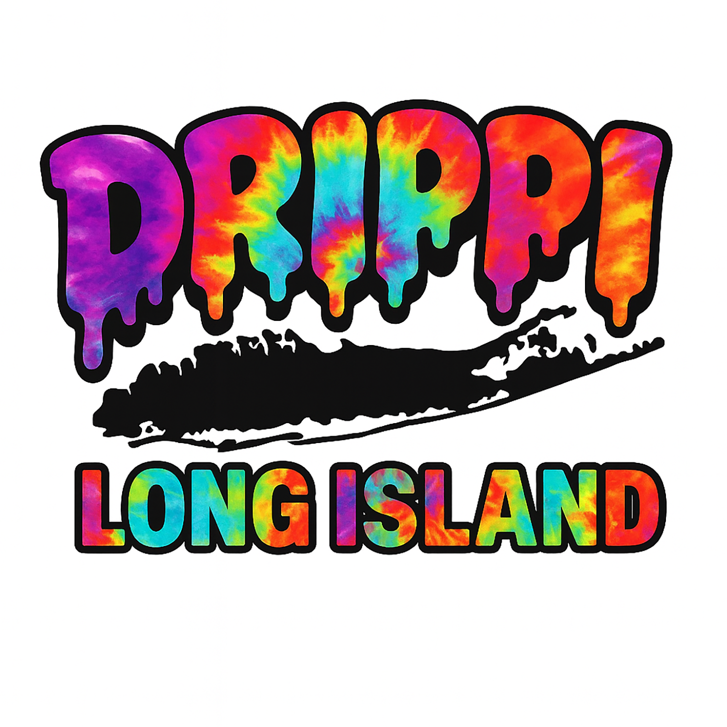 Tie-Dye Long Island Sticker