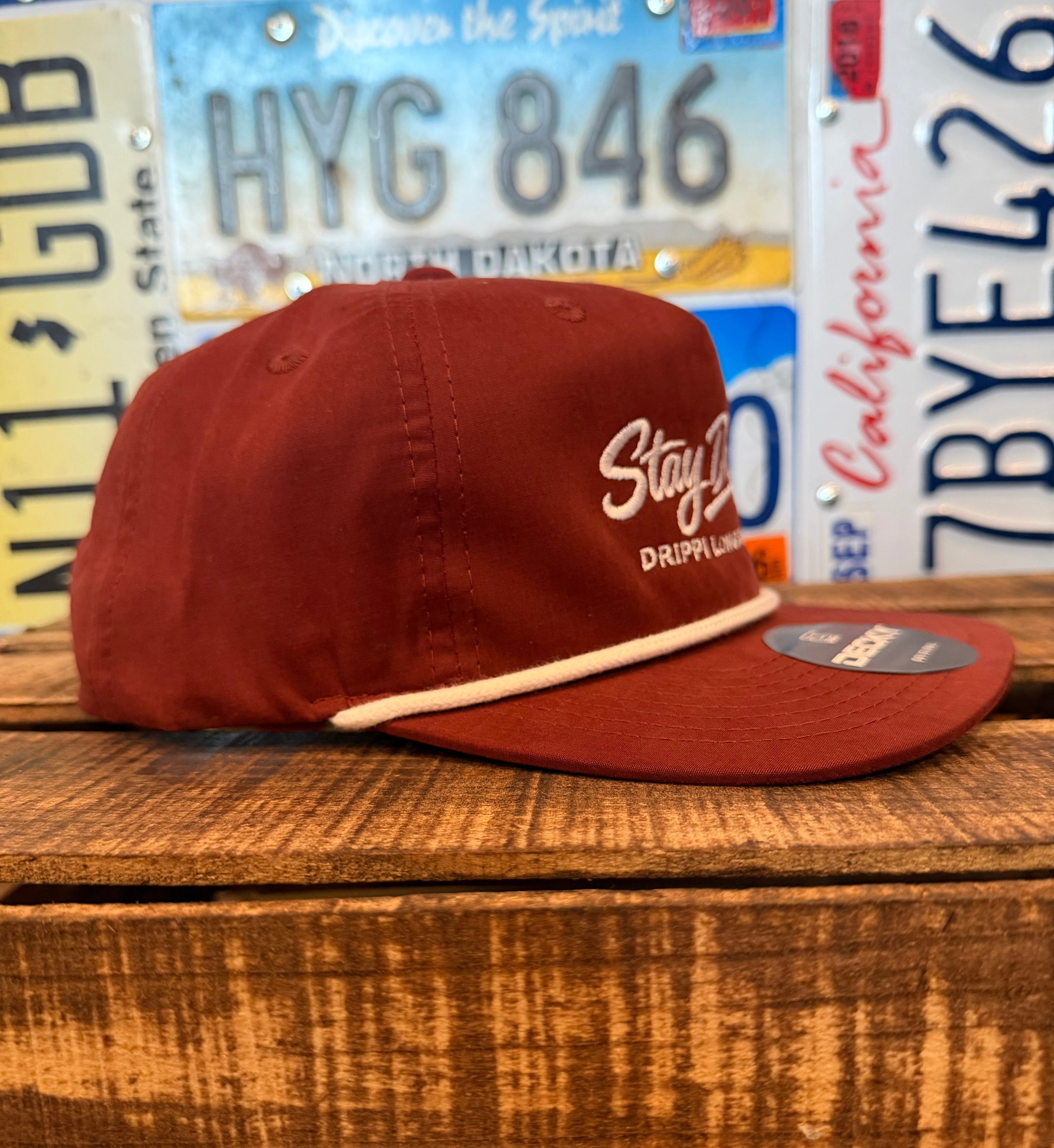 *NEW* "Stay Drippi" Embroidered Flat Bill Hat