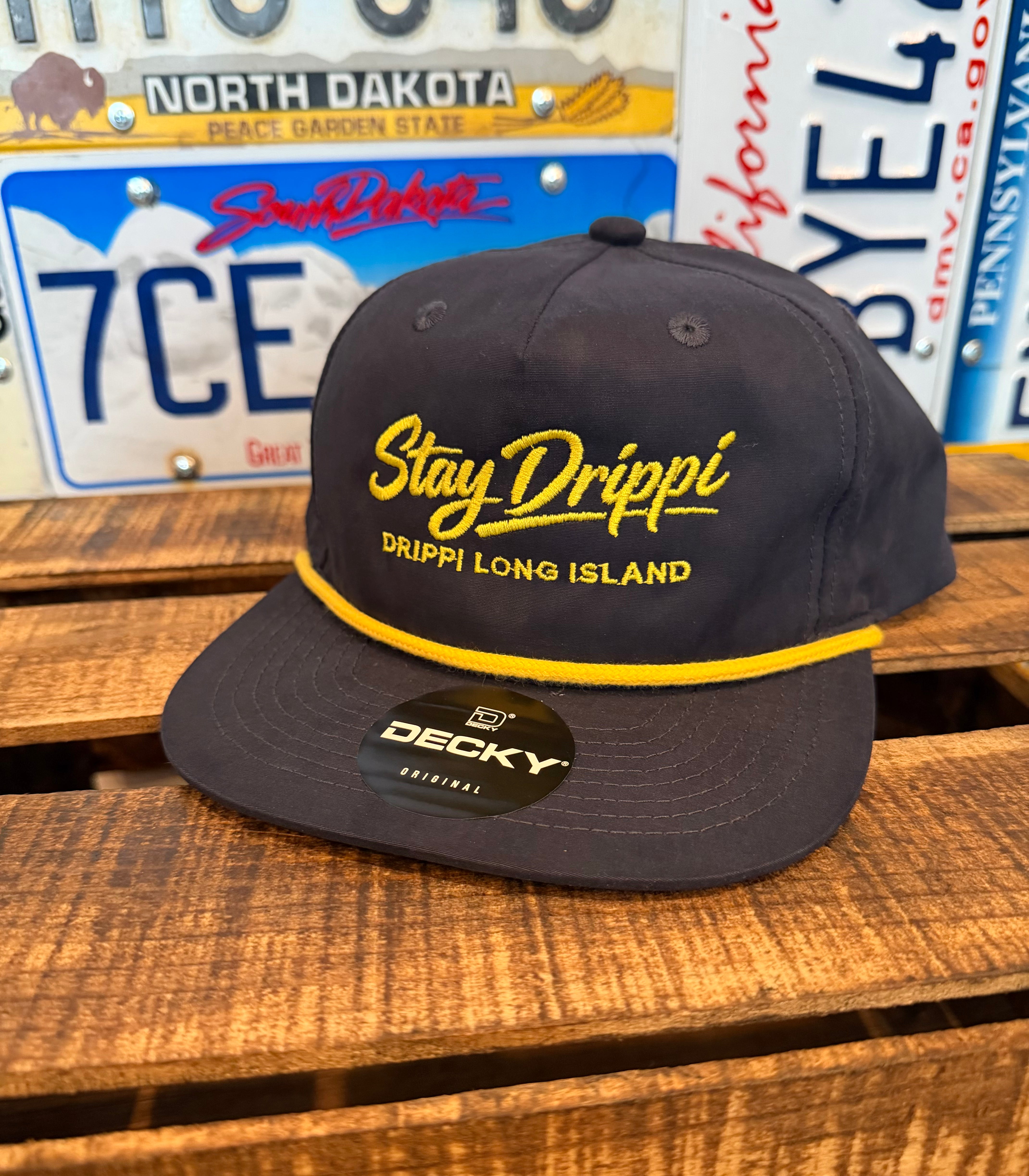 *NEW* "Stay Drippi" Embroidered Flat Bill Hat