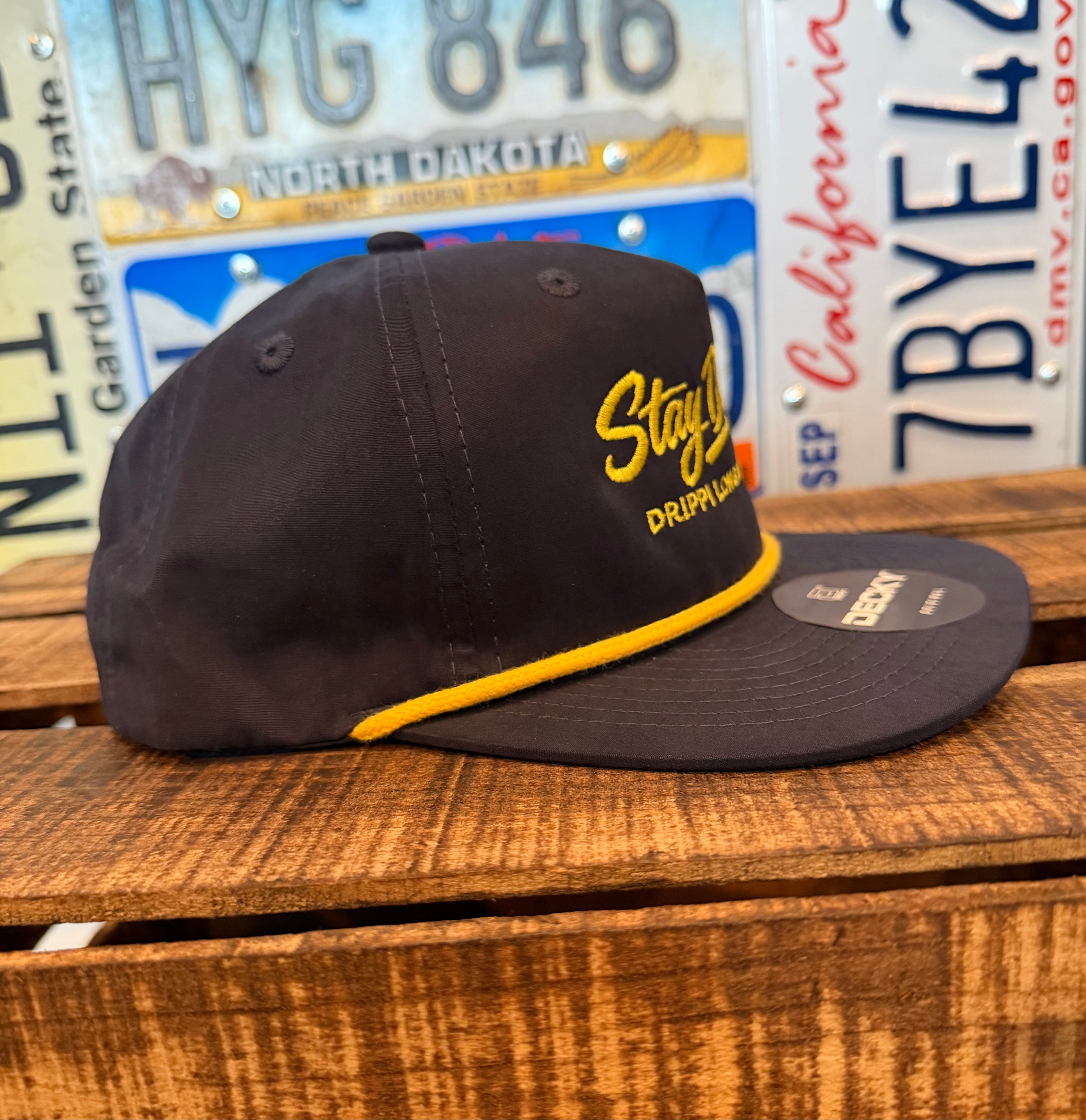 *NEW* "Stay Drippi" Embroidered Flat Bill Hat