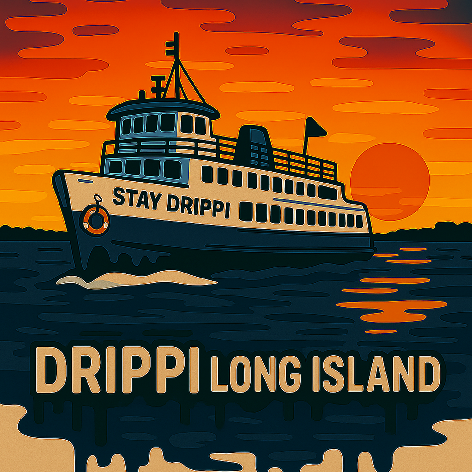 Ferry Boat Sticker